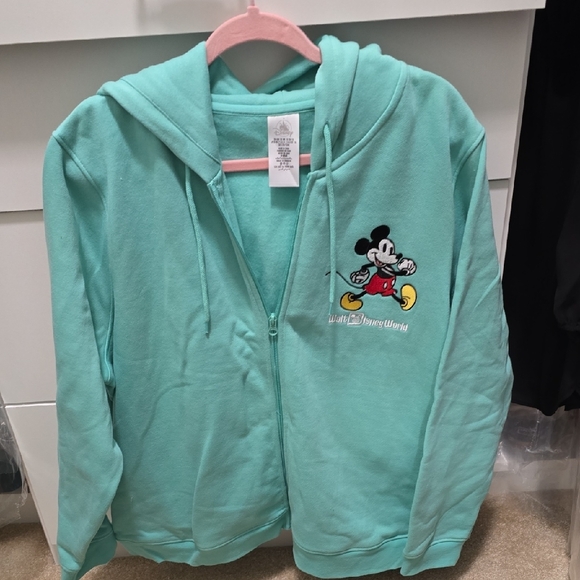 Disney Adult Mickey Mouse Teal Hoodie and Pants Set - Picture 2 of 7